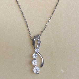 Sterling Silver & Diamond Necklace